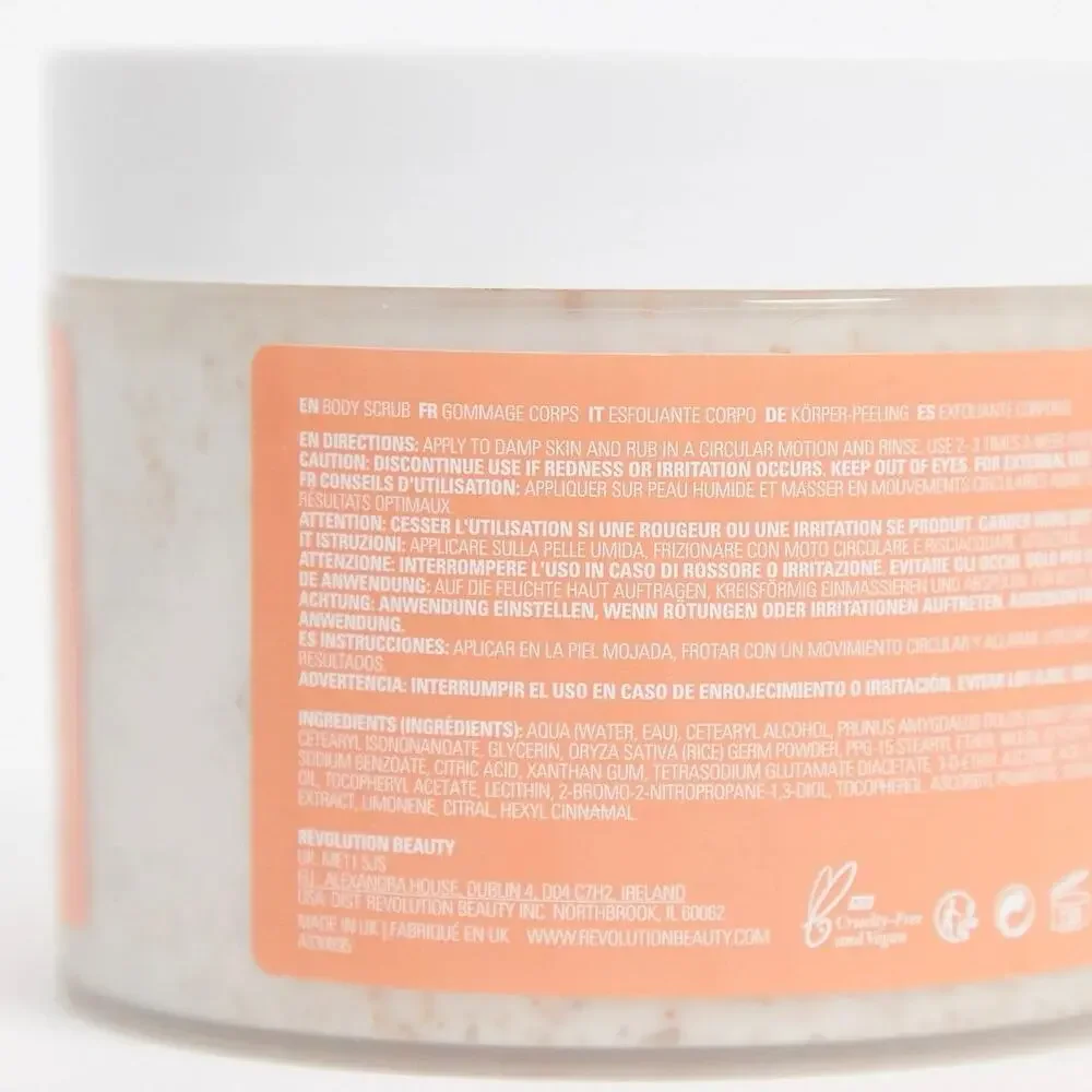 Revolution Skincare Vitamin C Glow Body Scrub Brightening Exfoliant‎ NEW